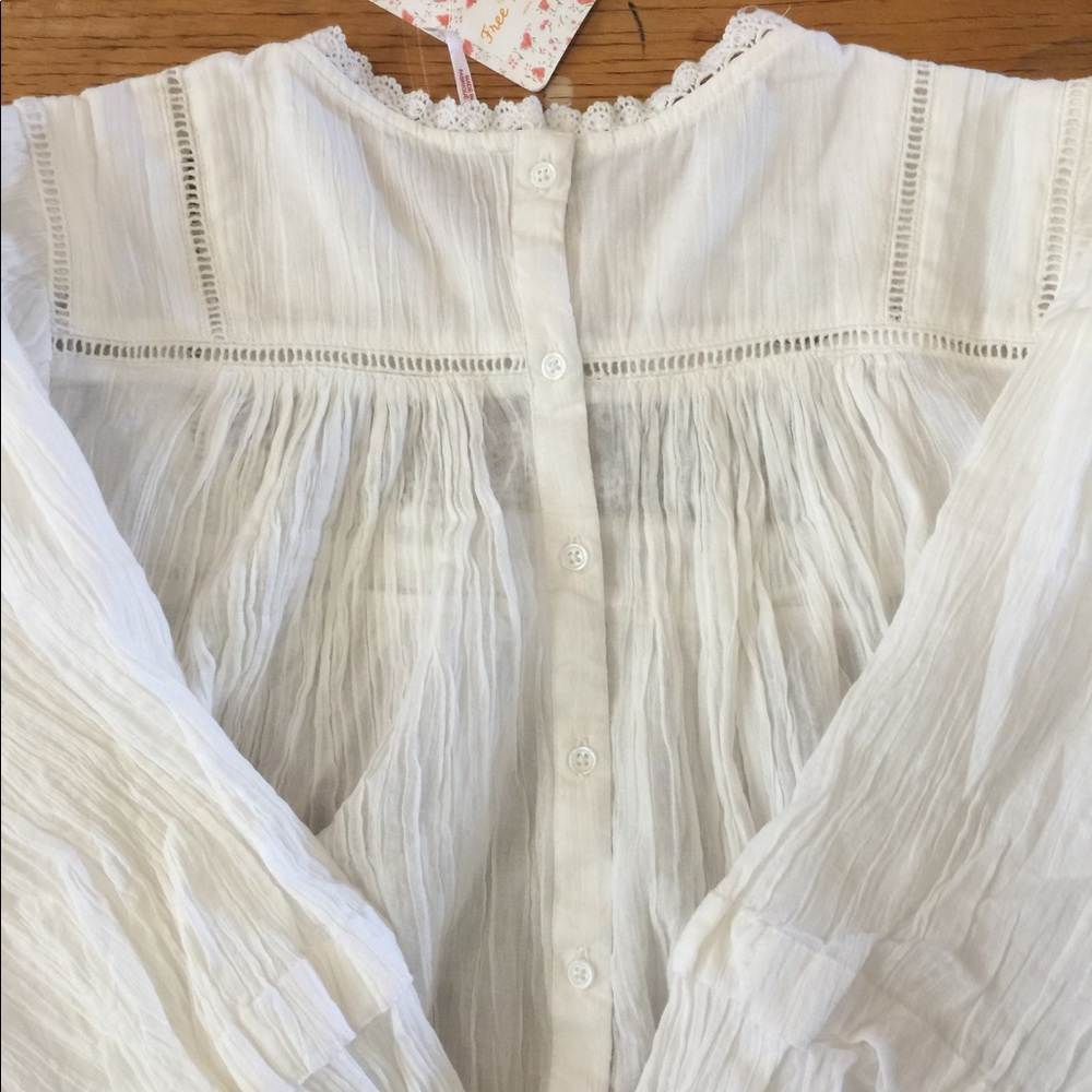 NWT Free People Ruffle Blouse - Picture 7 of 7